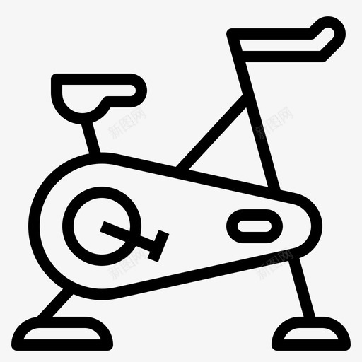 固定自行车有氧运动自行车图标svg_新图网 https://ixintu.com 健身 健身房 固定自行车 有氧运动 自行车 设备