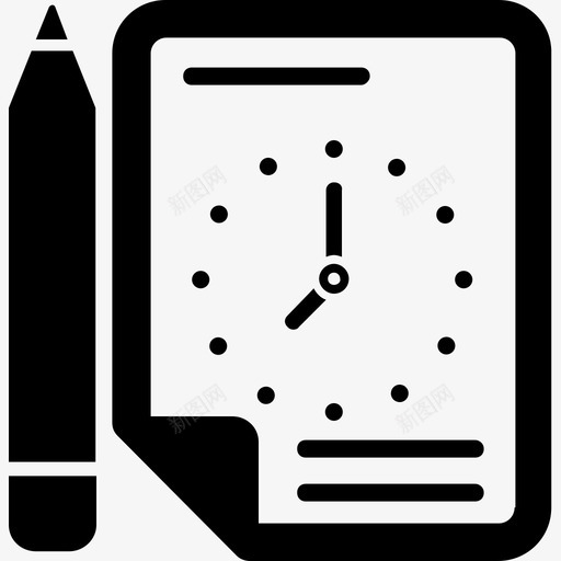 时间管理项目截止日期任务截止日期图标svg_新图网 https://ixintu.com 业务管理字形图标 任务截止日期 时间管理 项目截止日期