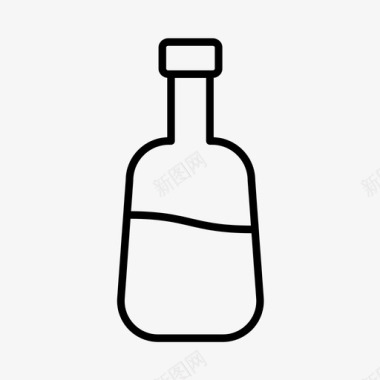 瓶子饮料酒类图标图标