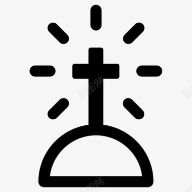 克里斯蒂安十字架图标图标