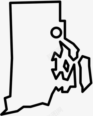 罗德岛美国联邦图标图标