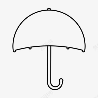 阳伞雨天暴风雨图标图标