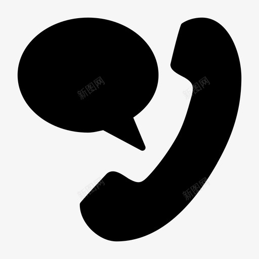 电话留言谈话电话通话图标svg_新图网 https://ixintu.com 电话留言 电话聊天 电话通话 谈话