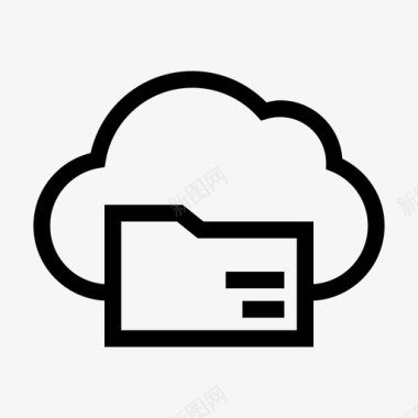 文件夹云存档连接图标图标