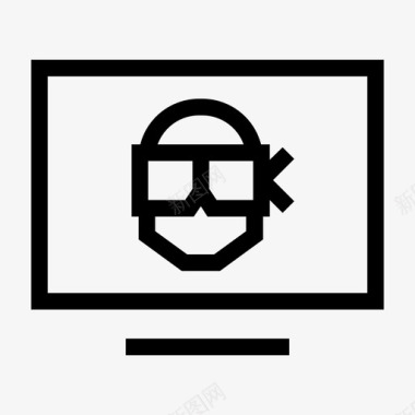 网络计算机黑客图标图标