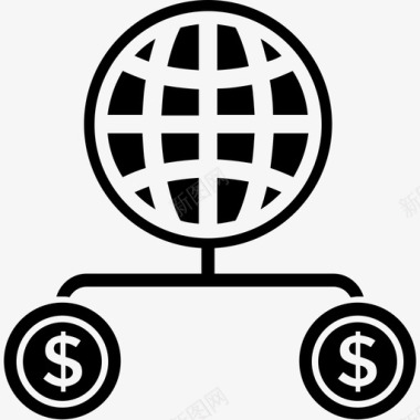国际商业网络商业网络全球经济图标图标