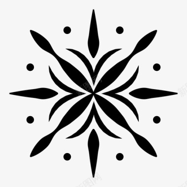 花植物学花瓣图标图标