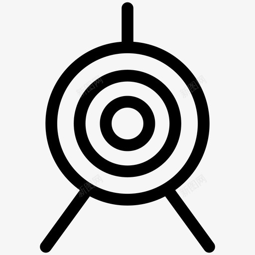 射箭弓靶图标svg_新图网 https://ixintu.com 射箭 弓 运动大纲 靶