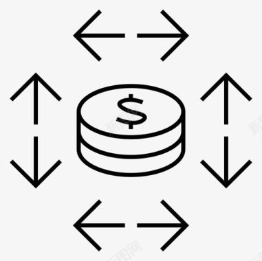 投资回报率财务图标图标