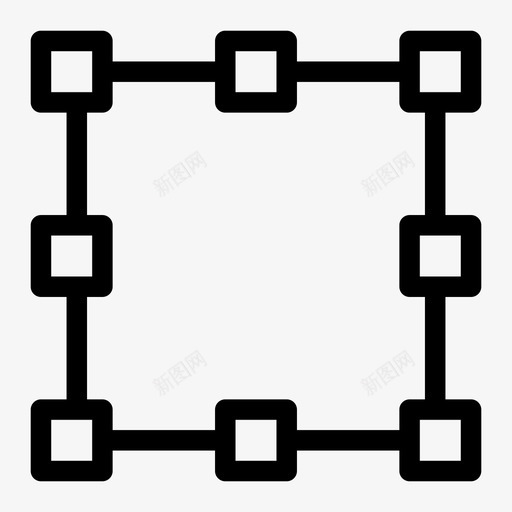 面积裁剪图标svg_新图网 https://ixintu.com 交叉 基本包装 正方形 裁剪 设计 面积