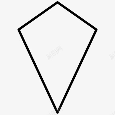风筝几何形状图标图标