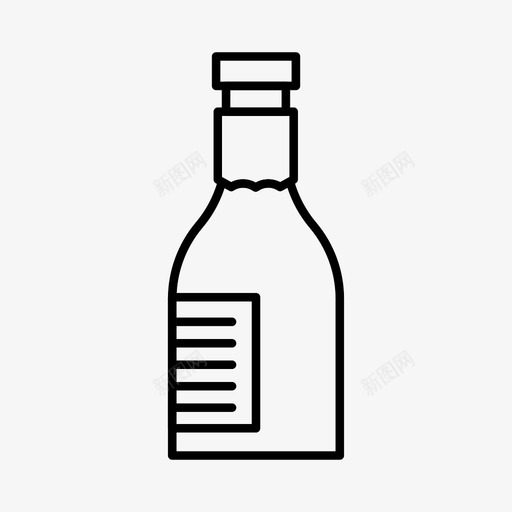 瓶子饮料水图标svg_新图网 https://ixintu.com 圣诞卷2 水 玻璃杯 瓶子 葡萄酒 饮料
