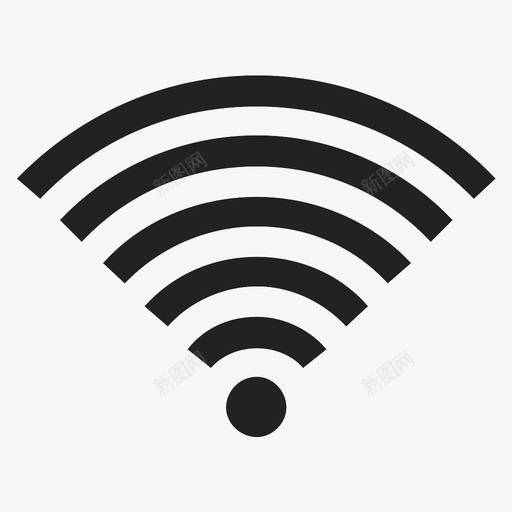 wifi信号强度图标svg_新图网 https://ixintu.com wifi 信号 强度 符号