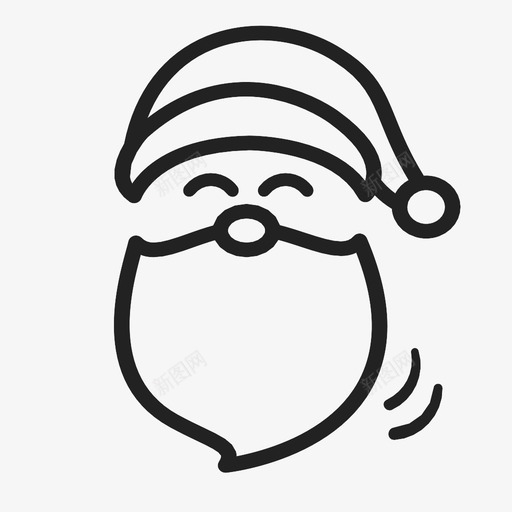 圣诞老人圣诞节装饰品图标svg_新图网 https://ixintu.com 圣诞老人 圣诞节 新年 装饰品