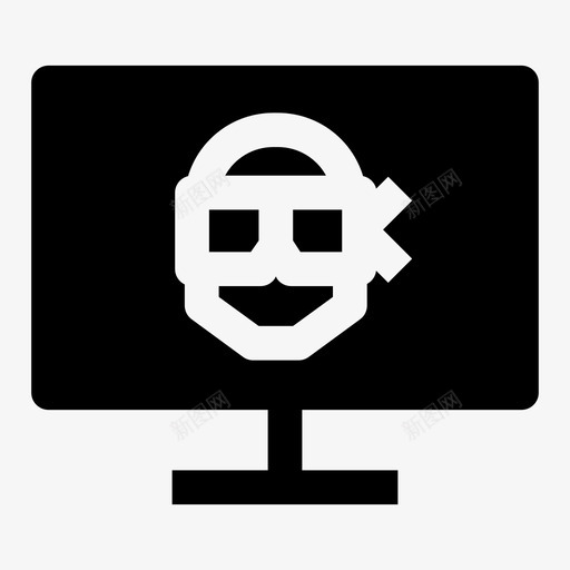 计算机犯罪黑客图标svg_新图网 https://ixintu.com 在线 犯罪 网络 计算机 黑客