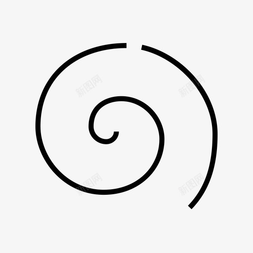 螺旋线圈图标svg_新图网 https://ixintu.com 外壳 形状 涡流 线圈 螺旋 设计