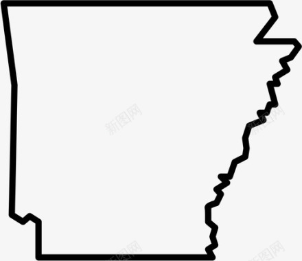 阿肯色州美国小石城图标图标