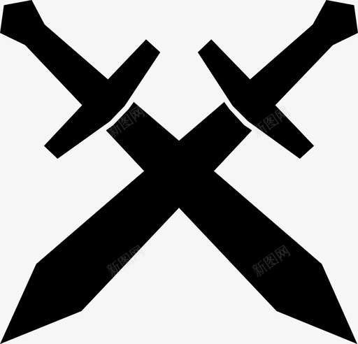 剑致命武器骑士图标svg_新图网 https://ixintu.com 中世纪 剑 致命武器 骑士