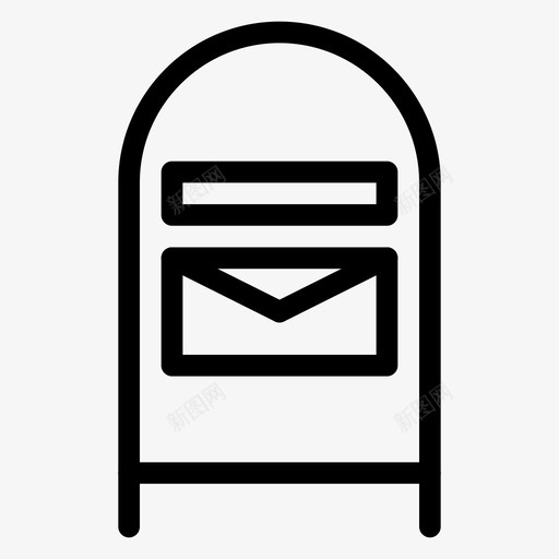 信件信箱办公室图标svg_新图网 https://ixintu.com 信件 信箱 办公室 房地产 房地产实线图标 邮政