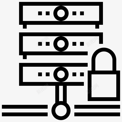 数据安全数据库互联网图标svg_新图网 https://ixintu.com 互联网 互联网安全 保护 安全 数据安全 数据库