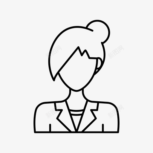 女商人化身雇员图标svg_新图网 https://ixintu.com 化身 女 女化身 女商人 雇员