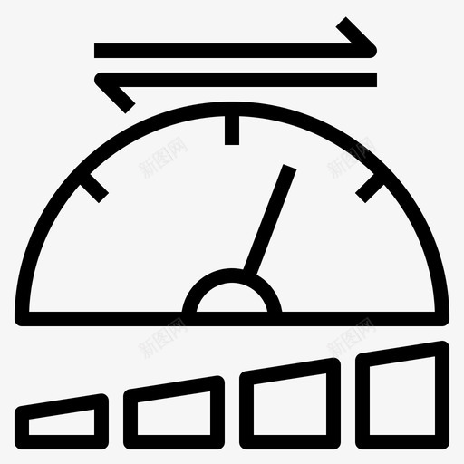 速度带宽测量图标svg_新图网 https://ixintu.com pc 上传 下载 测量 网页开发 速度带宽