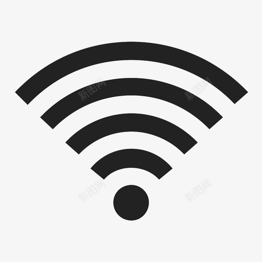 wifi信号强度图标svg_新图网 https://ixintu.com wifi 信号 强度 符号