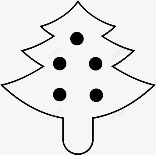 冷杉树圣诞树图标svg_新图网 https://ixintu.com 冷杉树 圣诞树