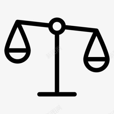 规模平衡正义图标图标