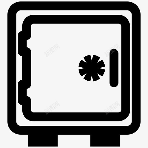 保险库商业存款图标svg_新图网 https://ixintu.com 保险库 保险箱 商业 存款 钱