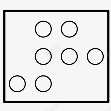 盲文8盲人语言图标图标