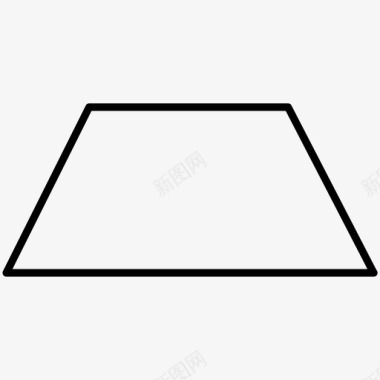 梯形几何形状图标图标