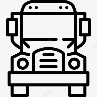 校车卡车交通工具图标图标