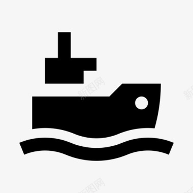 船邮轮海上图标图标