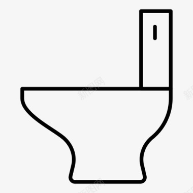 浴室便桶房地产图标图标