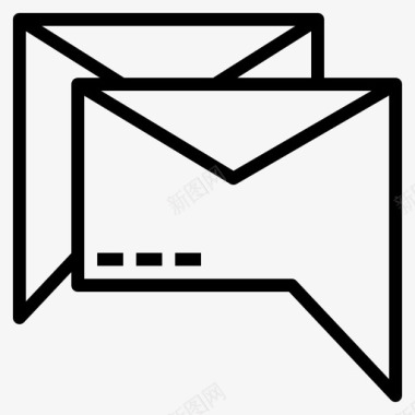 邮件信封发件人图标图标
