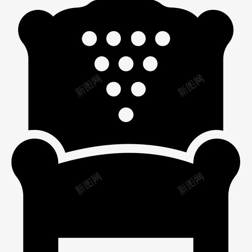 沙发家具座椅沙发图标svg_新图网 https://ixintu.com 室内装饰雕纹图标 家具 座椅沙发 沙发 长椅
