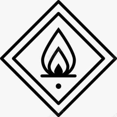 火灾危险危险警告图标图标