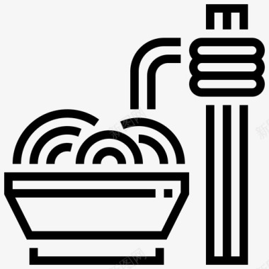 面条中餐食品图标图标