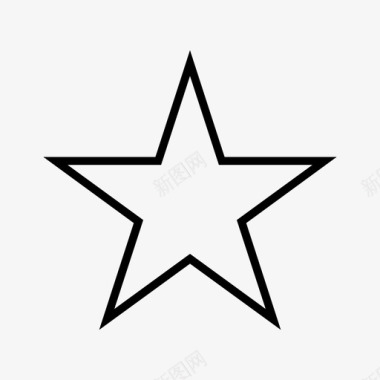 星星基本形状图标图标