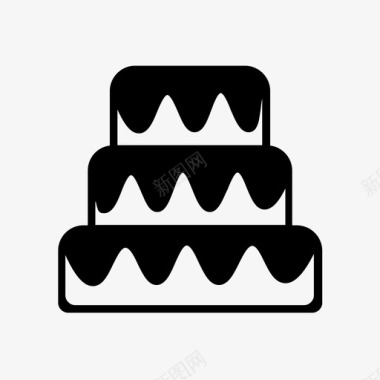 结婚蛋糕生日聚会图标图标