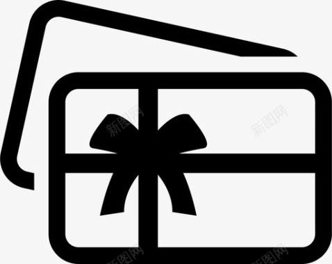 礼品卡付款礼物图标图标