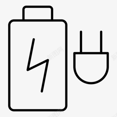 充电电池电力能源图标图标