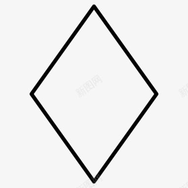 菱形几何形状图标图标