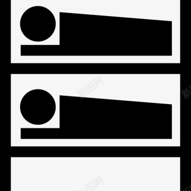 双层床bb酒店图标图标