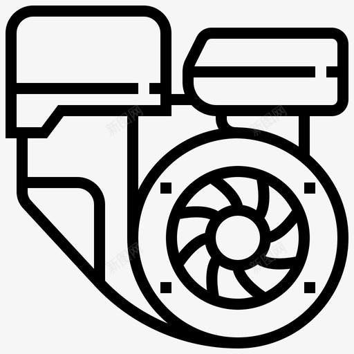 涡轮机械修理图标svg_新图网 https://ixintu.com 修理 机械 涡轮