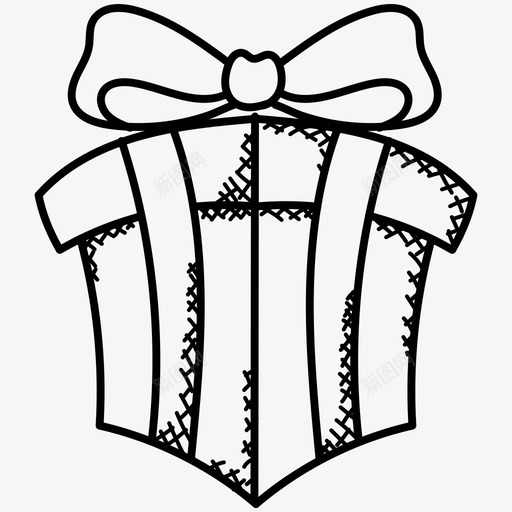 礼品盒生日礼物派对礼物图标svg_新图网 https://ixintu.com 90个圣诞涂鸦图标 包装礼物 派对礼物 生日礼物 礼品盒 礼物