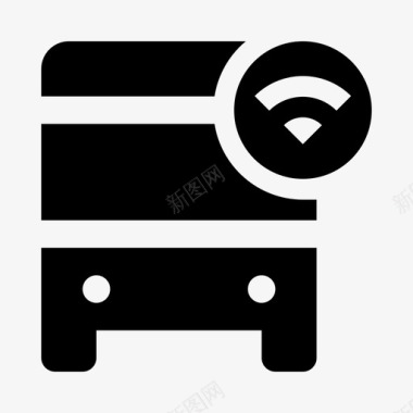 总线wifi汽车运输图标图标
