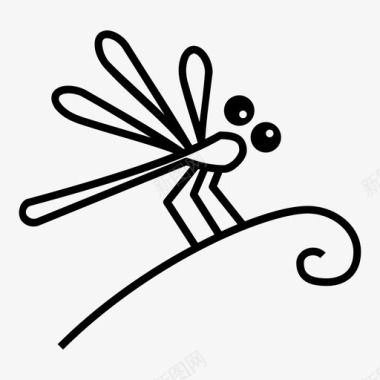 蜻蜓动物虫子图标图标