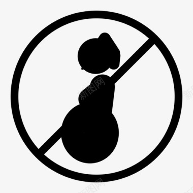 没有孕妇禁令母亲图标图标
